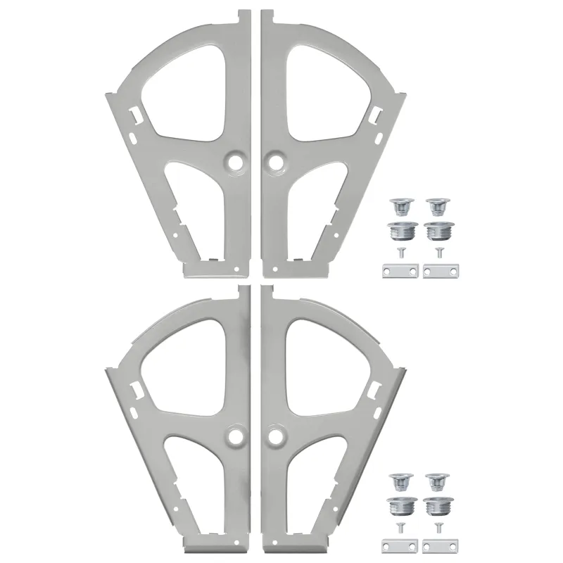 Flip stalčiaus vyrys 2 pcs Sidabro 235 x 155 x 30 mm Geležis