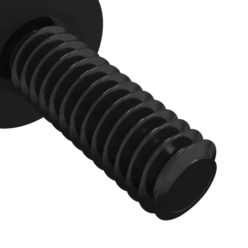 Atstumo varžtas 2 pcs Juoda M4 Guma ir plienas