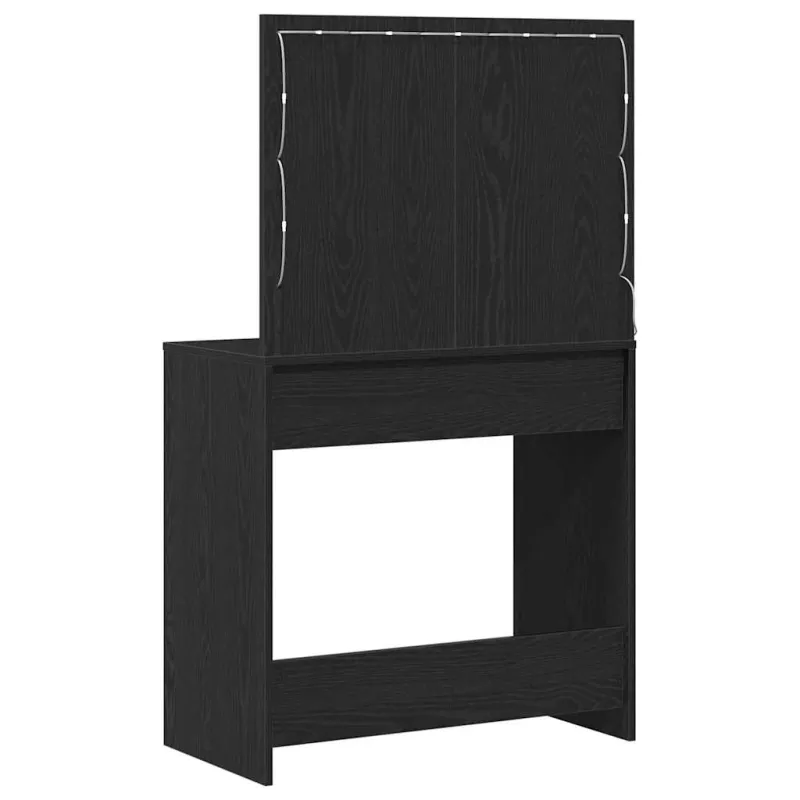 Makiažo stalas su stalčių Juodas ąžuolas 78,5 x 41 x 135 cm