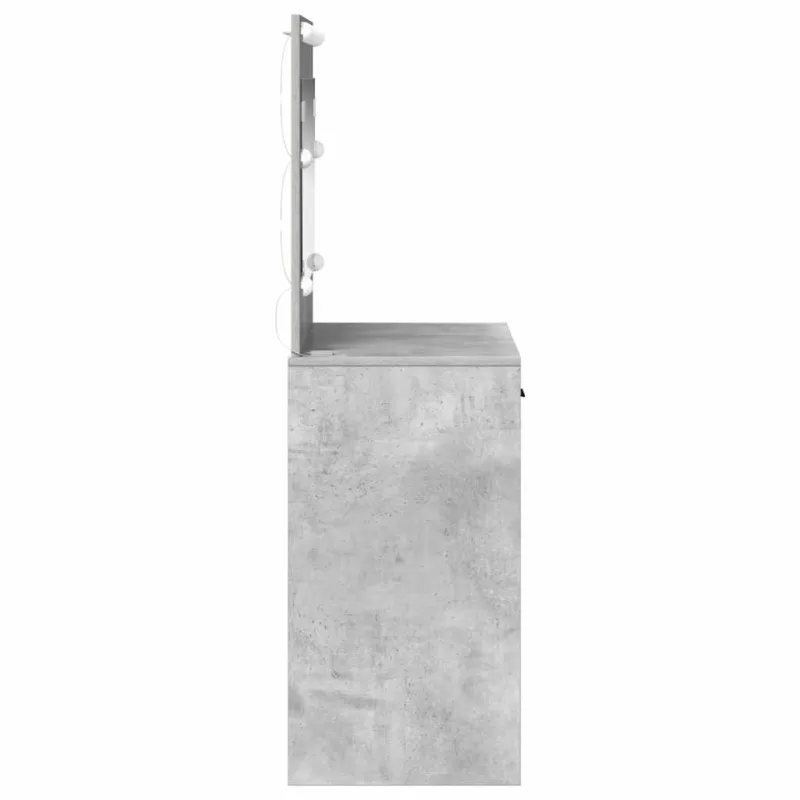 Makiažo stalas Betono pilka 78,5 x 41 x 135 cm Apdirbta mediena