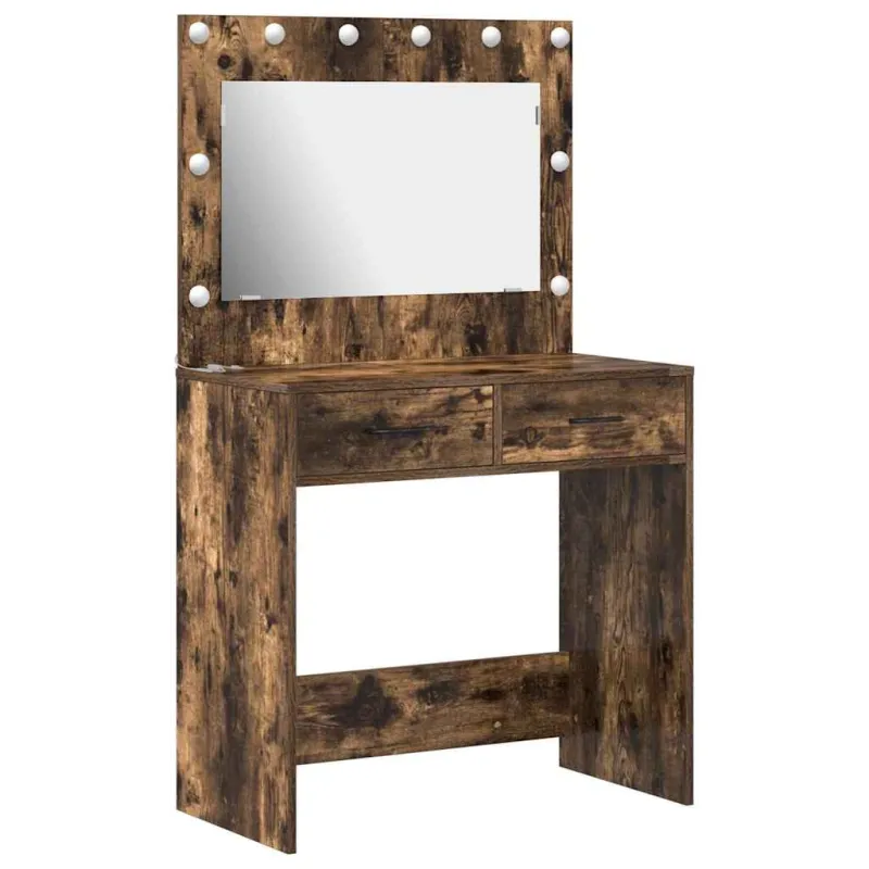 Makiažo stalas su stalčių Rūkyta ąžuolas 78,5 x 41 x 135 cm