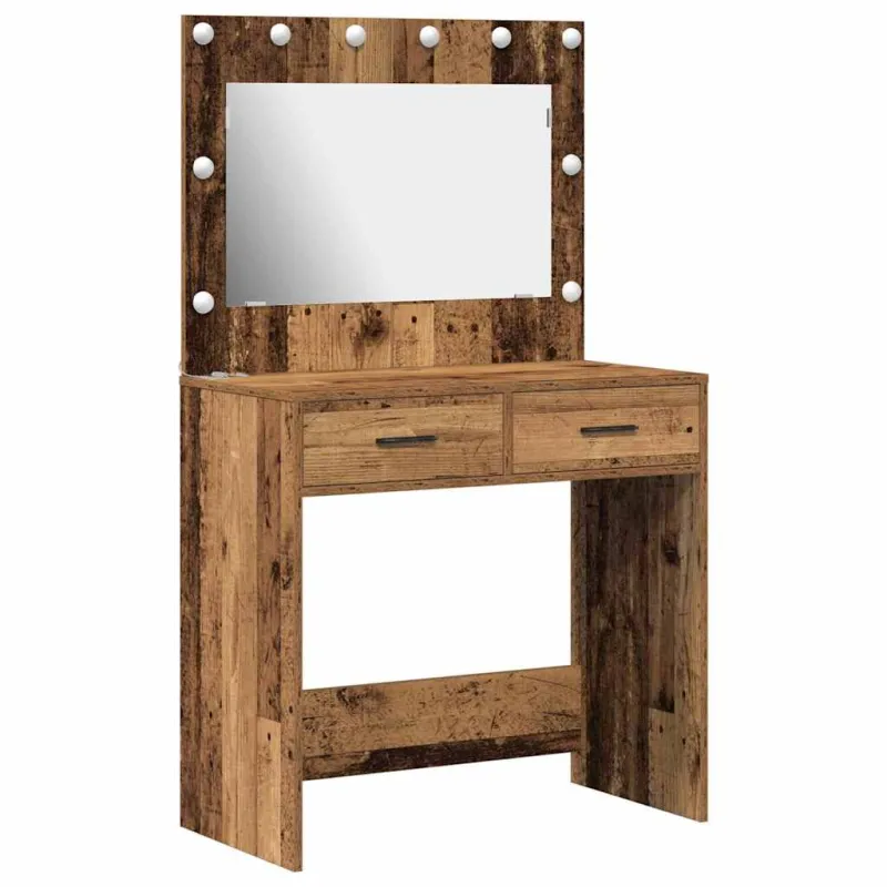 Makiažo stalas Senas medis 78,5 x 41 x 135 cm Apdirbta mediena