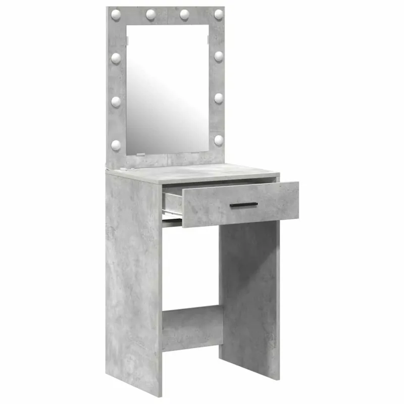 Makiažo stalas Betono pilka 50 x 41 x 135 cm Apdirbta mediena