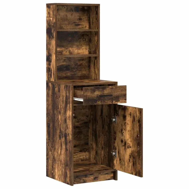 Aukštas spintelė su stalčių Rūkyta ąžuolas 40 x 40,5 x 135 cm