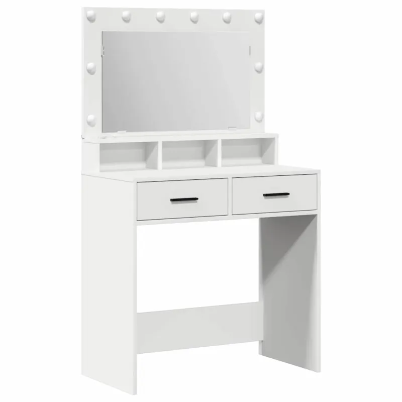 Makiažo stalas Balta 79 x 41 x 135 cm Apdirbta mediena