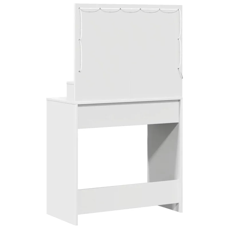 Makiažo stalas Balta 79 x 41 x 135 cm Apdirbta mediena