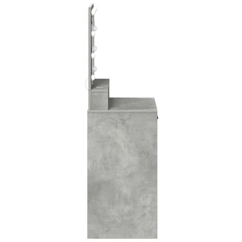 Makiažo stalas Betono pilka 50 x 41 x 135 cm Apdirbta mediena