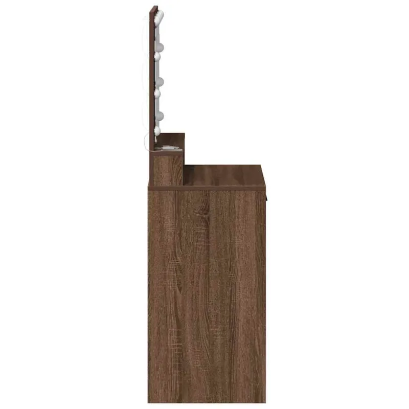 Makiažo stalas Rudas ąžuolas 50 x 41 x 135 cm Apdirbta mediena