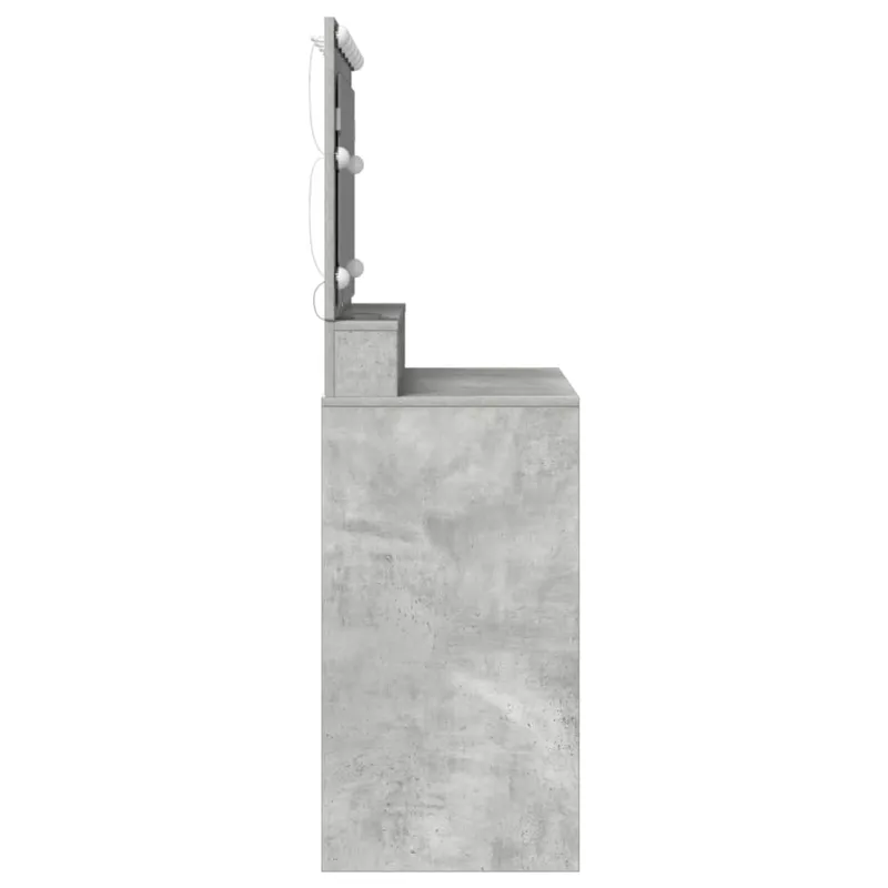 Makiažo stalas Betono pilka 100 x 41 x 135 cm Apdirbta mediena