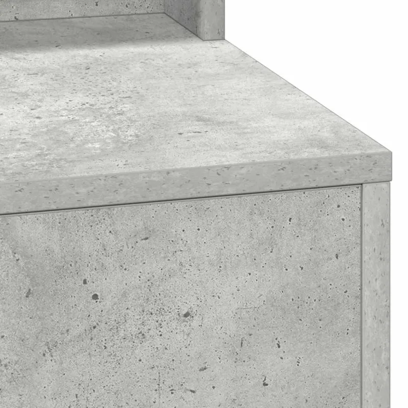 Makiažo stalas Betono pilka 100 x 41 x 135 cm Apdirbta mediena