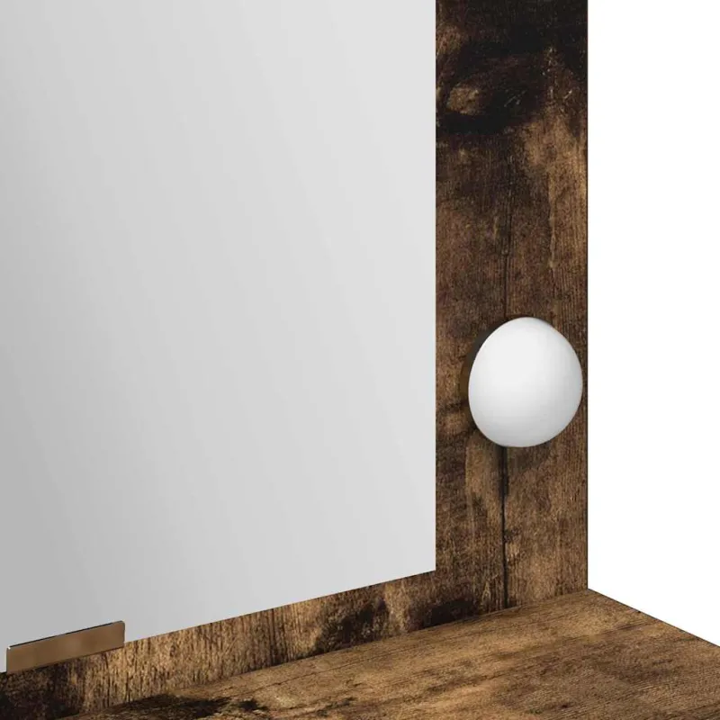 Makiažo stalas su lentyna Rūkyta ąžuolas 100 x 41 x 135 cm