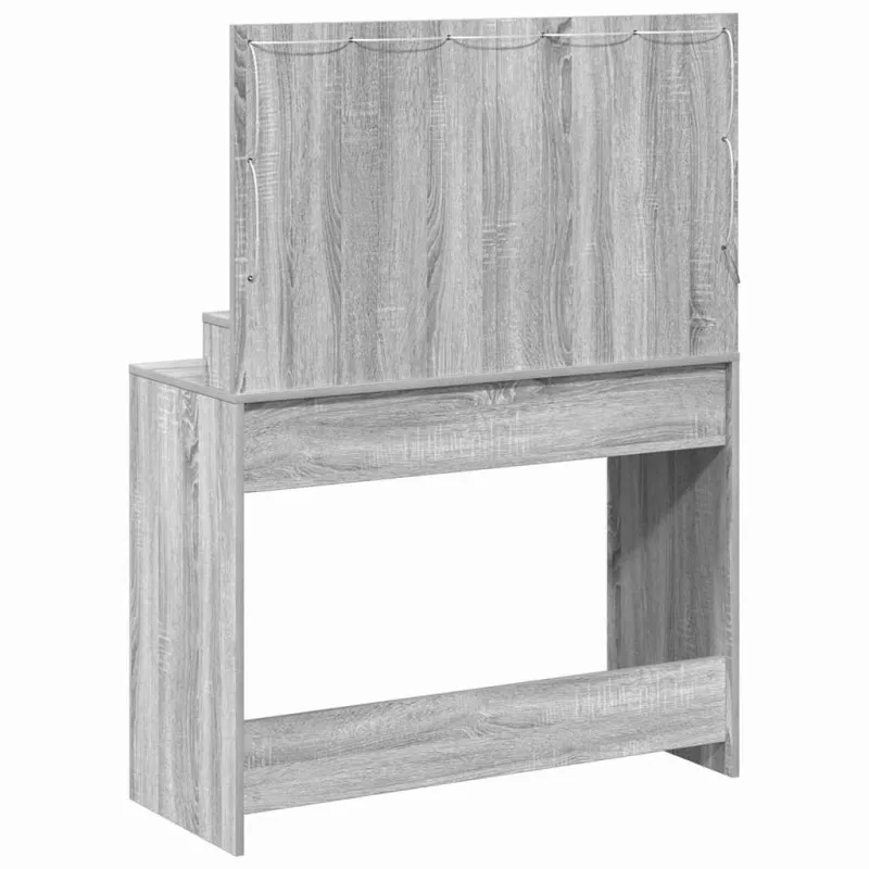 Makiažo stalas Pilkas Sonoma 100 x 41 x 135 cm Apdirbta mediena