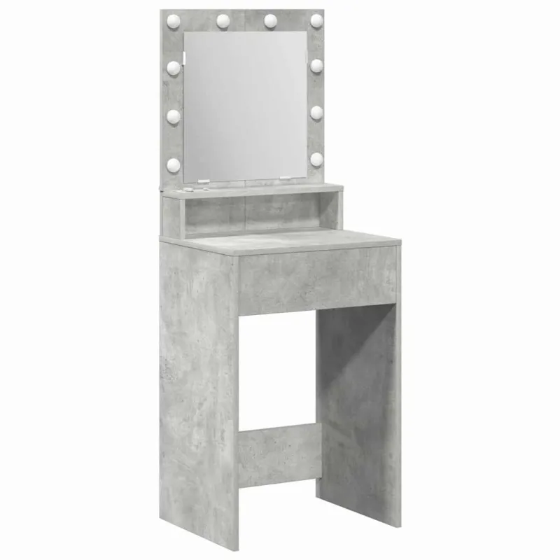 Makiažo stalas Betono pilka 50 x 41 x 135 cm Apdirbta mediena