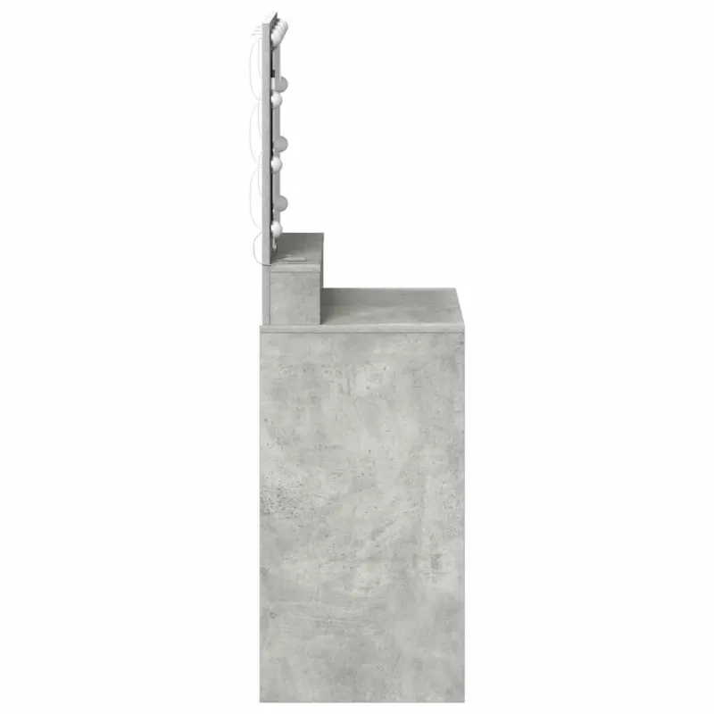 Makiažo stalas Betono pilka 50 x 41 x 135 cm Apdirbta mediena