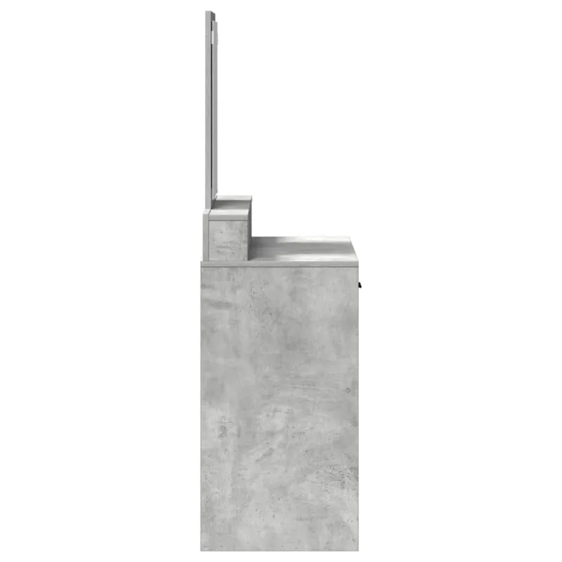 Makiažo stalas Betono pilka 79 x 41 x 140 cm Apdirbta mediena