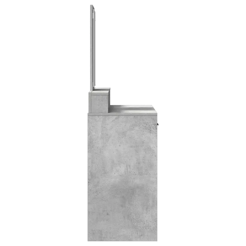 Makiažo stalas Betono pilka 100 x 41 x 140 cm Apdirbta mediena