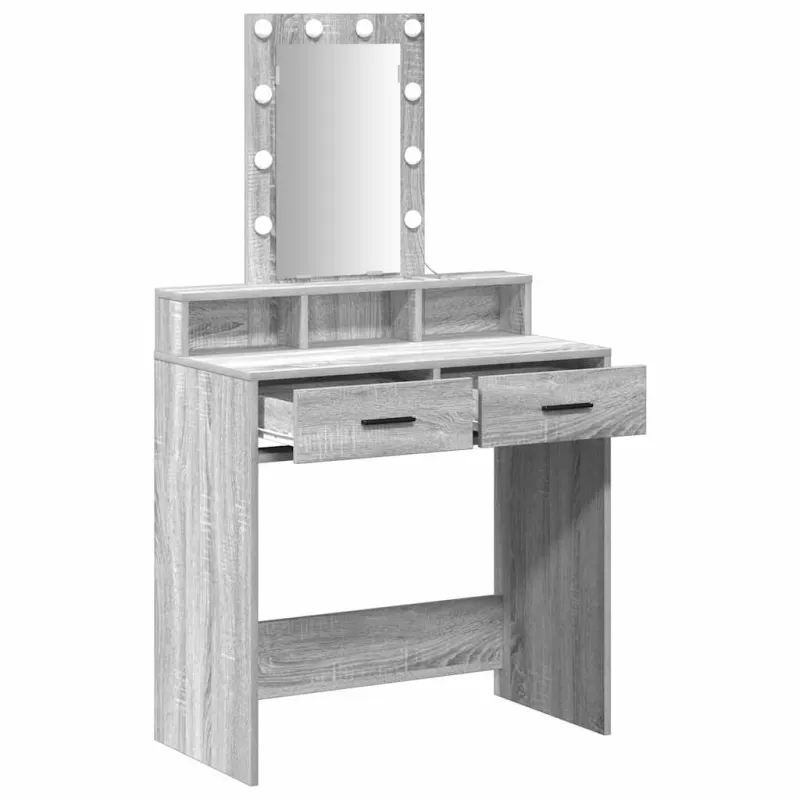 Makiažo stalas Pilka 79 x 41 x 140 cm Apdirbta mediena