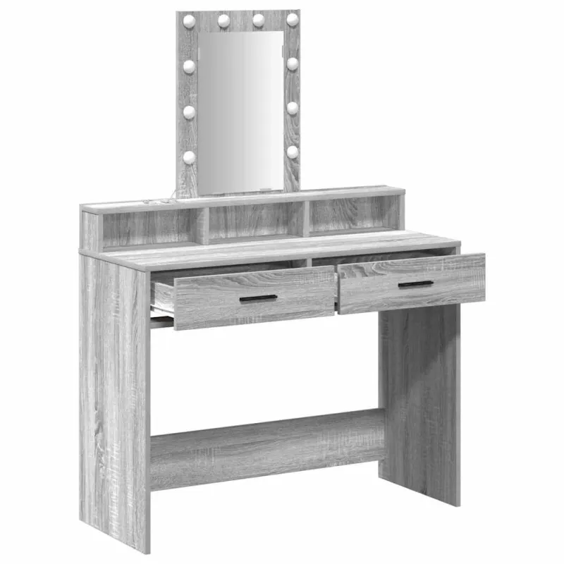Makiažo stalas Pilka 100 x 41 x 140 cm Apdirbta mediena