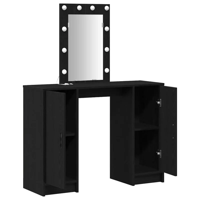 Makiažo stalas Juoda 102 x 33 x 135 cm Apdirbta mediena