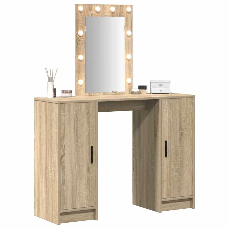 Makiažo stalas Ruda 102 x 33 x 135 cm Apdirbta mediena