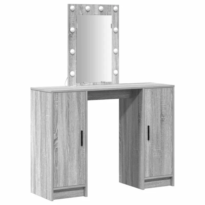 Makiažo stalas Pilka 102 x 33 x 135 cm Apdirbta mediena
