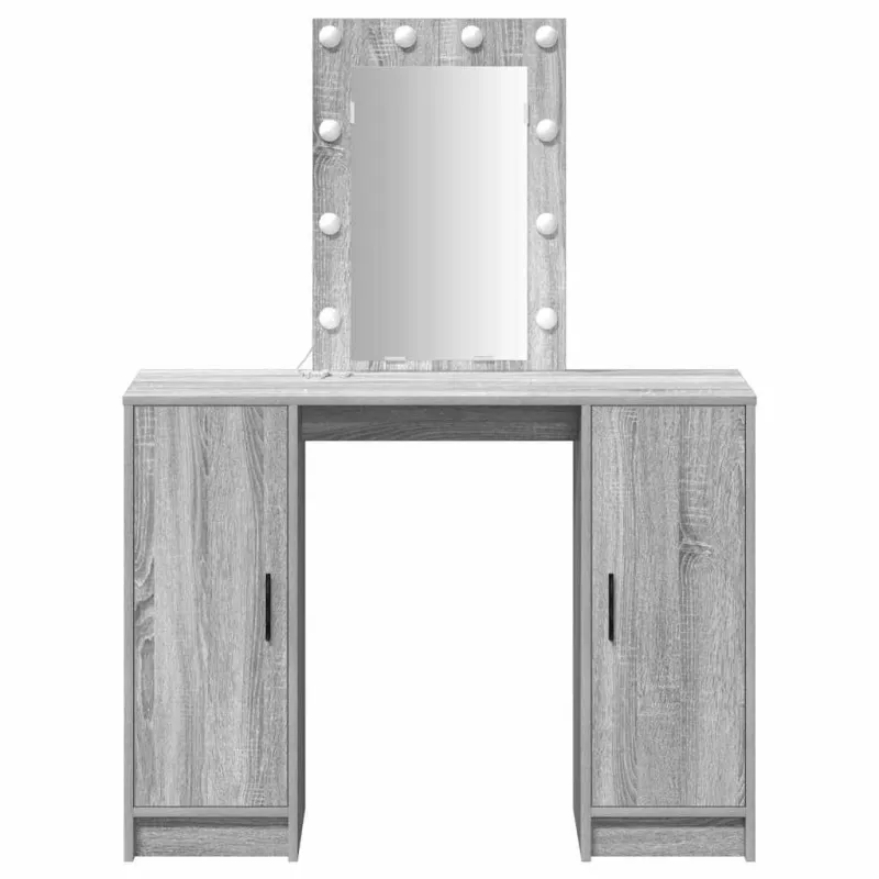 Makiažo stalas Pilka 102 x 33 x 135 cm Apdirbta mediena