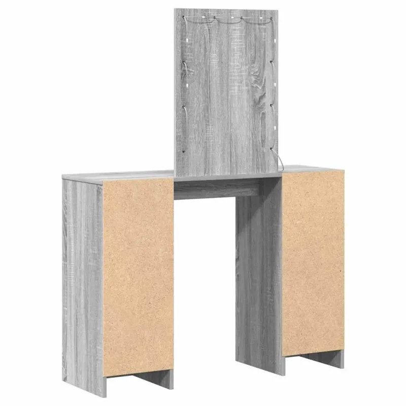 Makiažo stalas Pilka 102 x 33 x 135 cm Apdirbta mediena