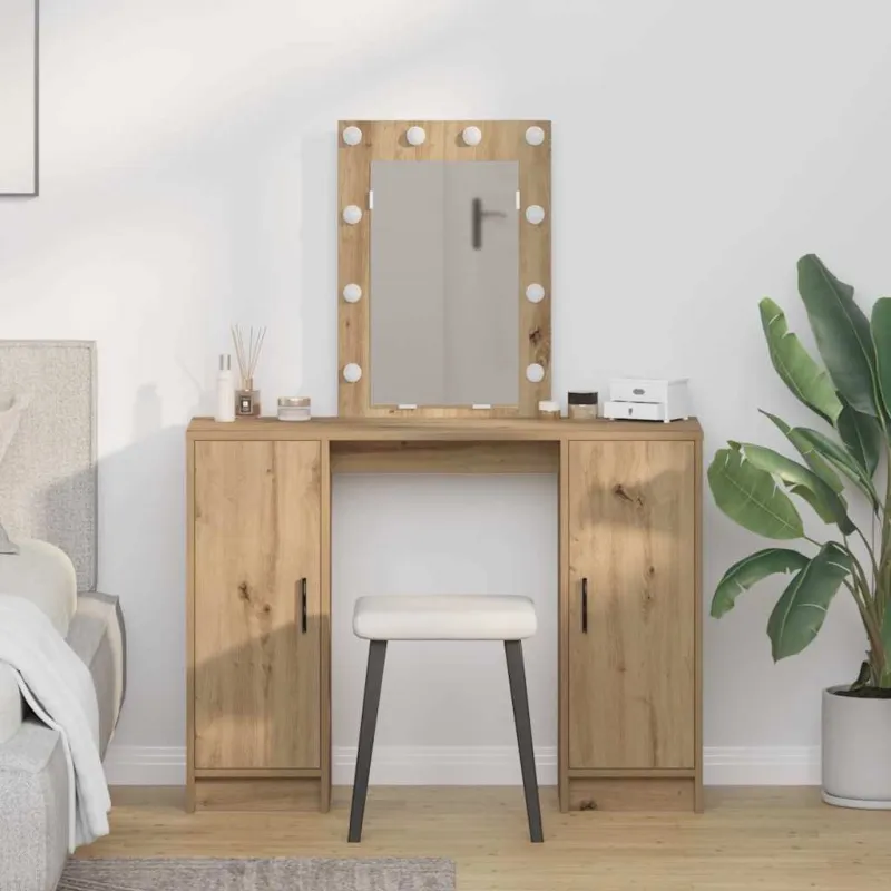 Makiažo stalas Ruda 102 x 33 x 135 cm Apdirbta mediena