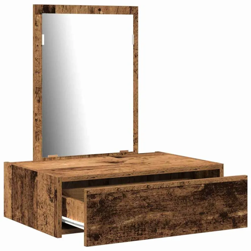 Makiažo stalas su stalčių Ruda 60 x 40 x 70 cm Apdirbta mediena