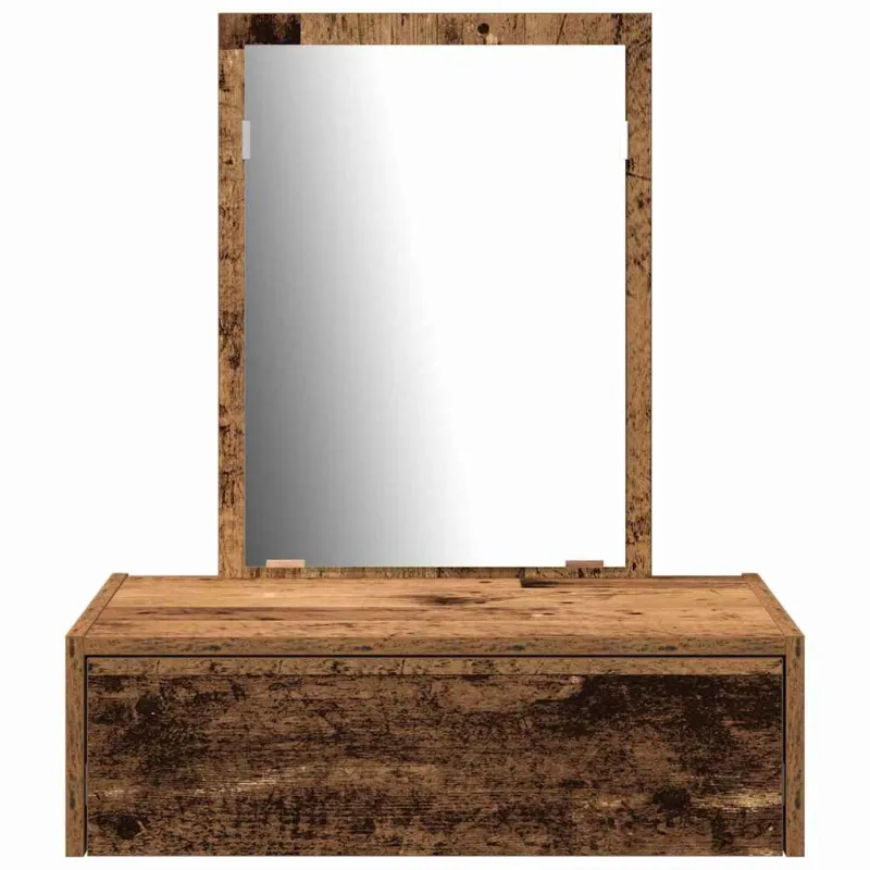 Makiažo stalas su stalčių Ruda 60 x 40 x 70 cm Apdirbta mediena