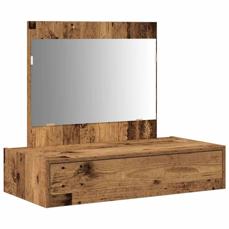 Makiažo stalas su stalčių Ruda 83 x 40 x 70 cm Apdirbta mediena