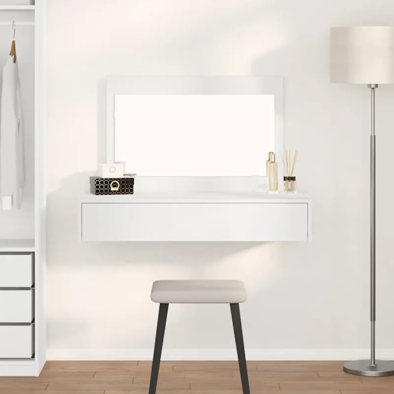 Makiažo stalas Balta 100 x 40 x 70 cm Apdirbta mediena