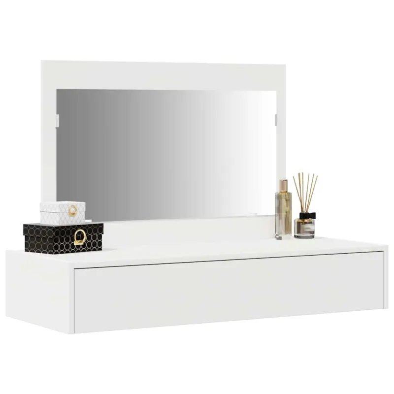 Makiažo stalas Balta 100 x 40 x 70 cm Apdirbta mediena