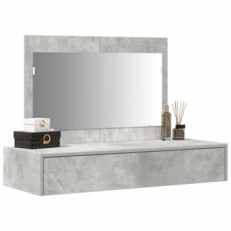 Makiažo stalas Pilka 100 x 40 x 70 cm Apdirbta mediena