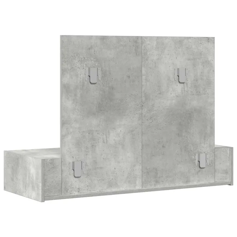 Makiažo stalas Pilka 100 x 40 x 70 cm Apdirbta mediena