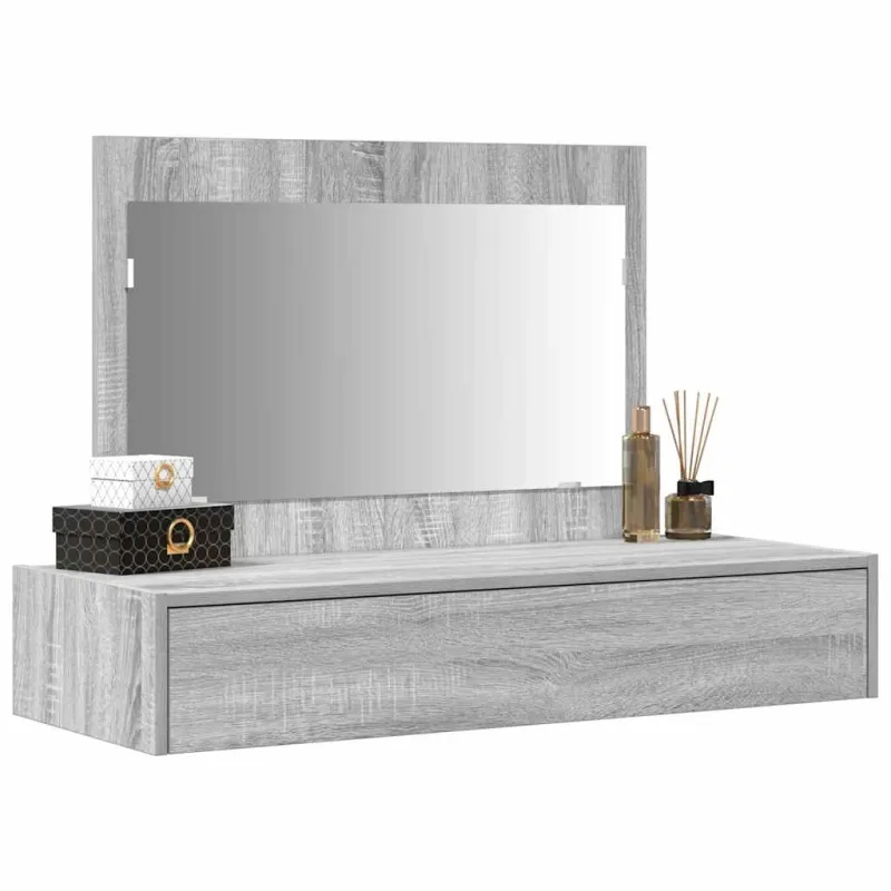 Makiažo stalas Pilka 100 x 40 x 70 cm Apdirbta mediena