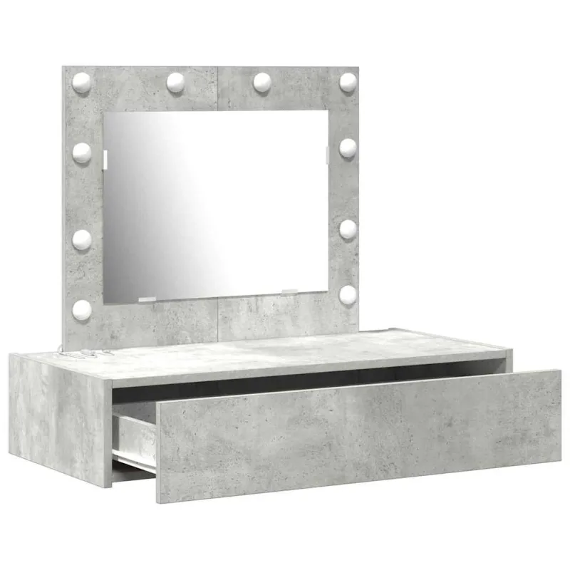 Makiažo stalas Pilka 83 x 40 x 70 cm Apdirbta mediena