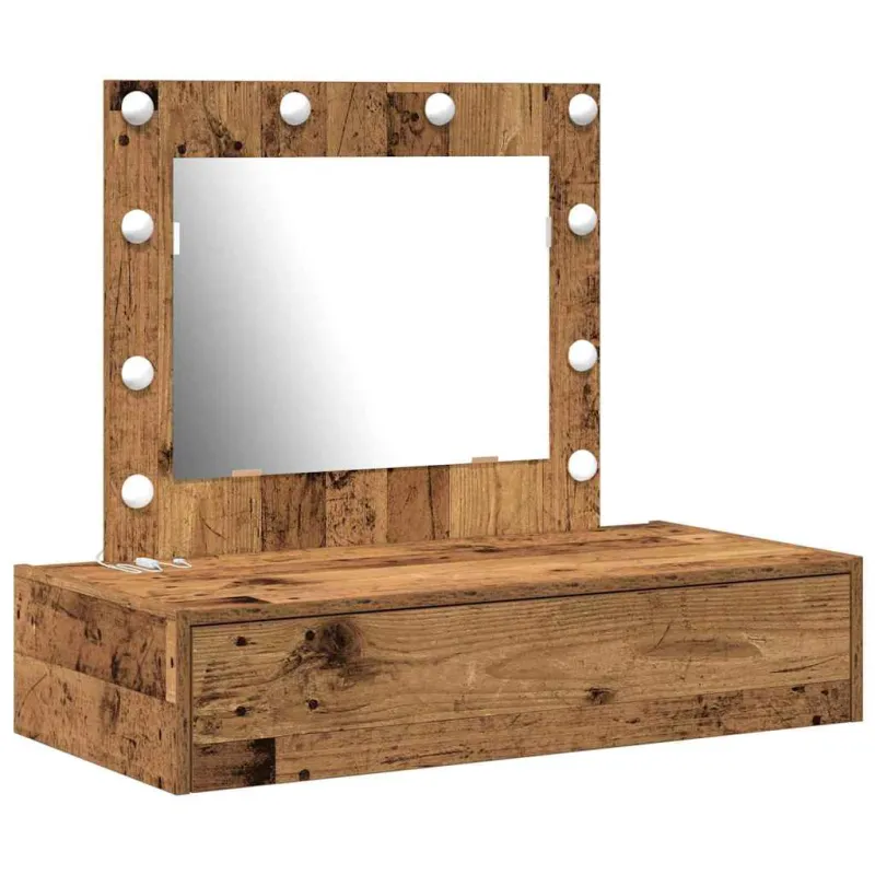 Makiažo stalas su stalčių Ruda 83 x 40 x 70 cm Apdirbta mediena