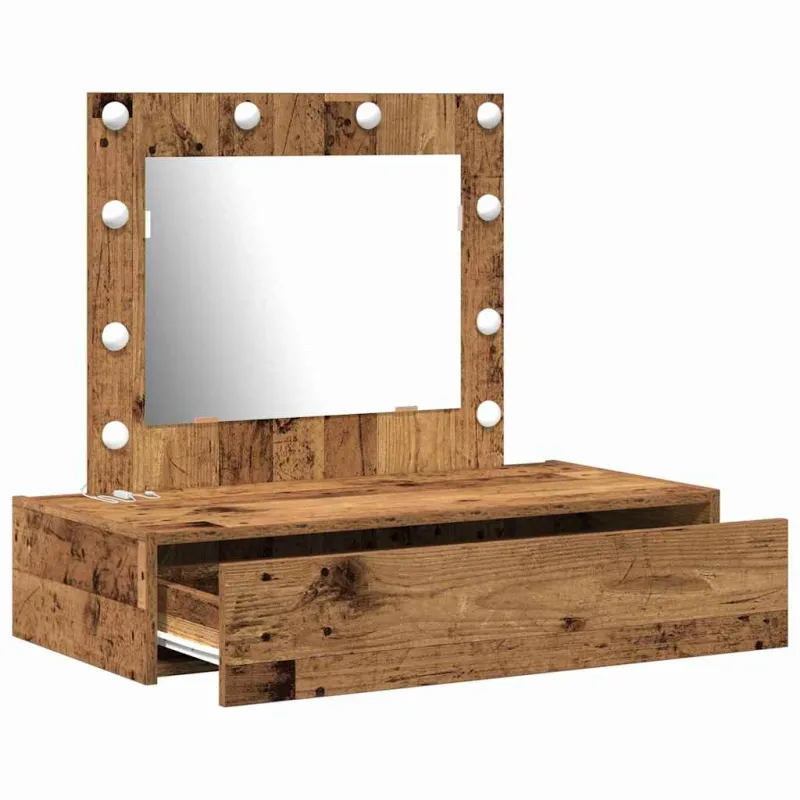 Makiažo stalas su stalčių Ruda 83 x 40 x 70 cm Apdirbta mediena