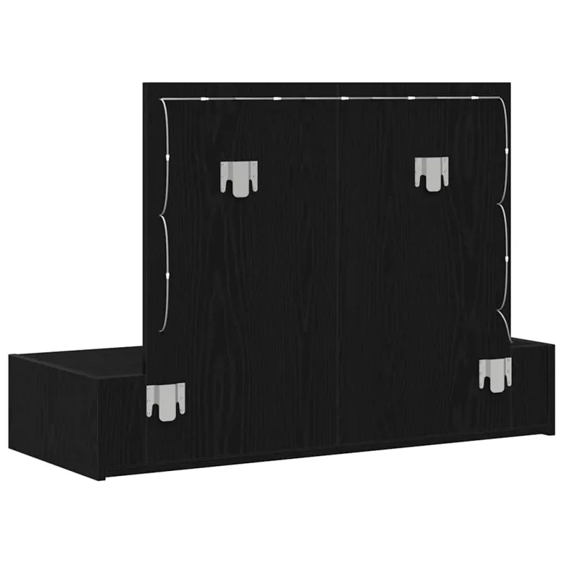 Makiažo stalas Juoda 100 x 40 x 70 cm Apdirbta mediena
