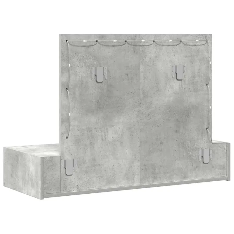 Makiažo stalas Pilka 100 x 40 x 70 cm Apdirbta mediena