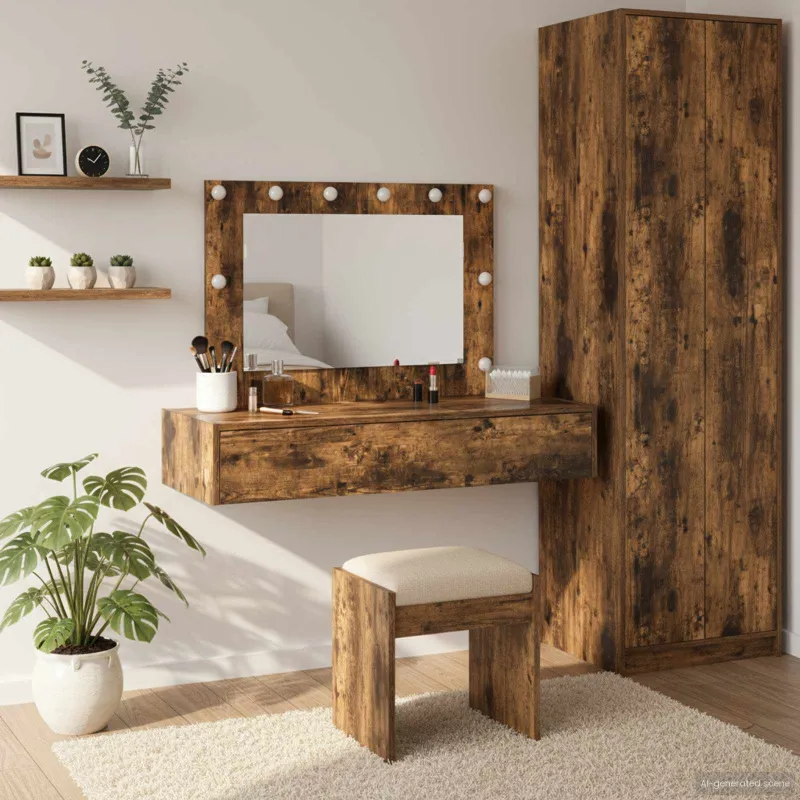 Makiažo stalas Ruda 100 x 40 x 70 cm Apdirbta mediena