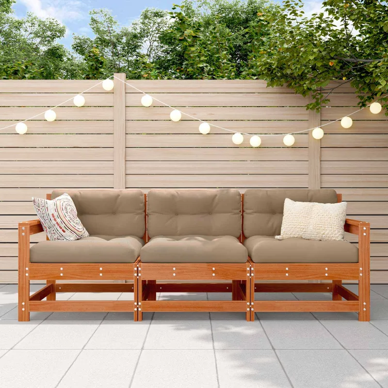 Sekcija sofa vienetai 3 Vienetas Vaško Ruda