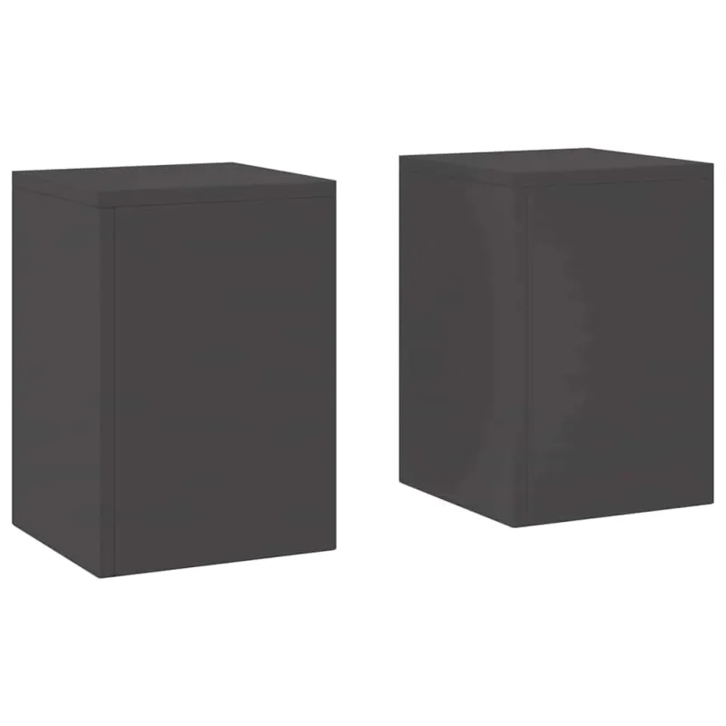 Augalų stovas 2 pcs Juoda 24 x 24 x 35 cm Plienas