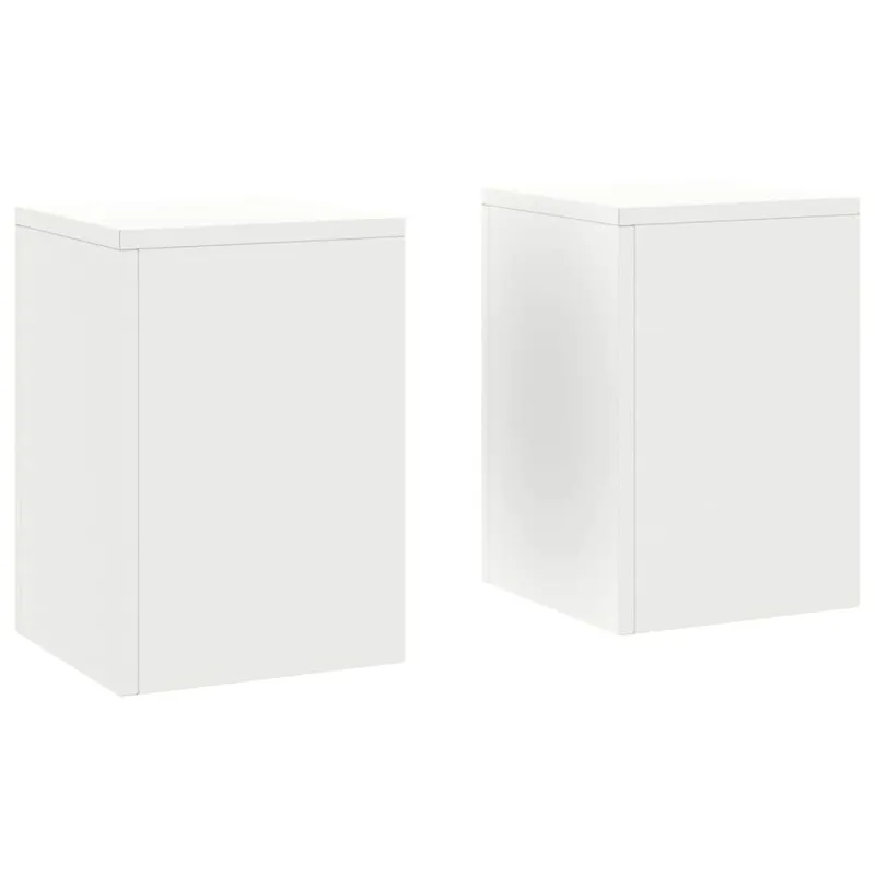 Augalų stovas 2 pcs Balta 24 x 24 x 35 cm Plienas