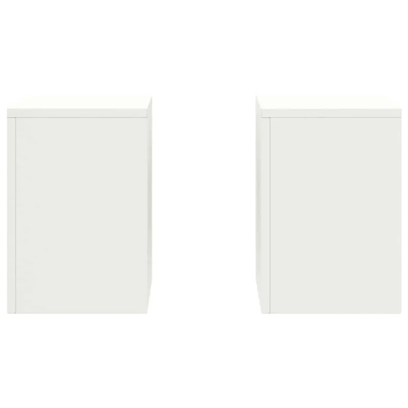 Augalų stovas 2 pcs Balta 24 x 24 x 35 cm Plienas