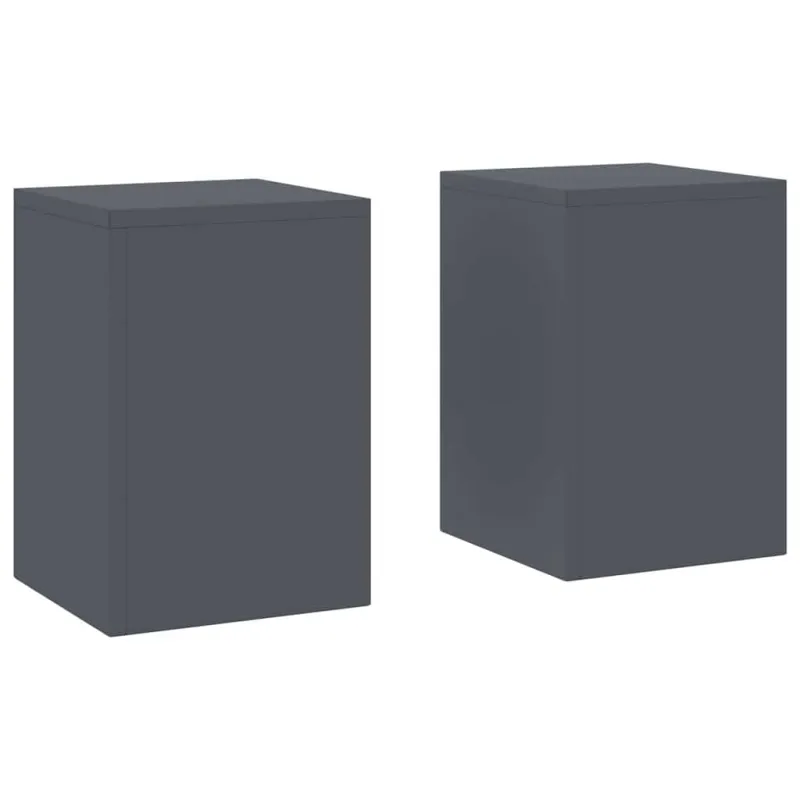 Augalų stovas 2 pcs Antracitas 24 x 24 x 35 cm Plienas