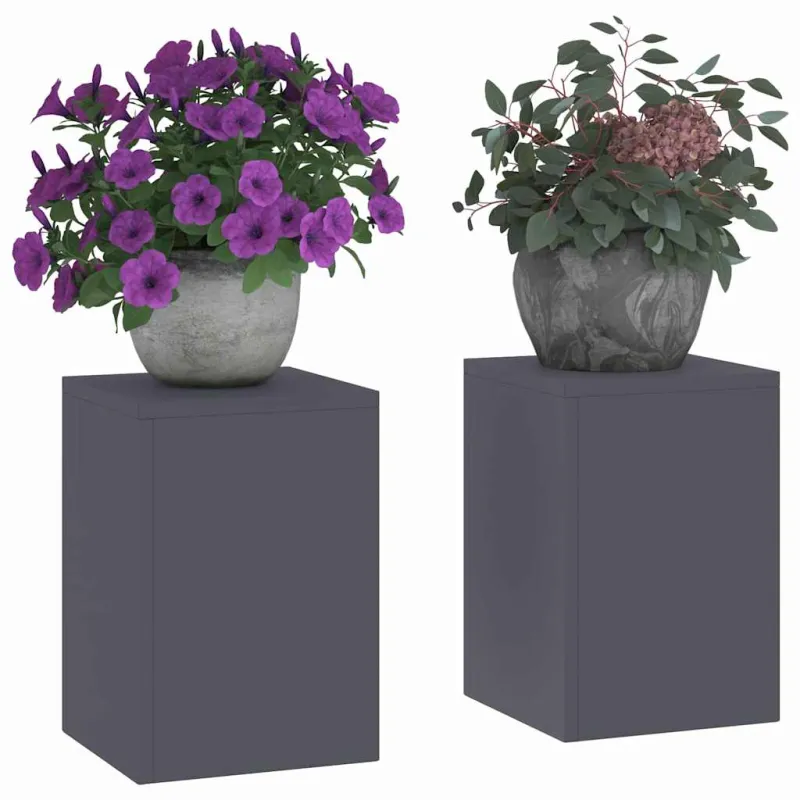 Augalų stovas 2 pcs Antracitas 24 x 24 x 35 cm Plienas
