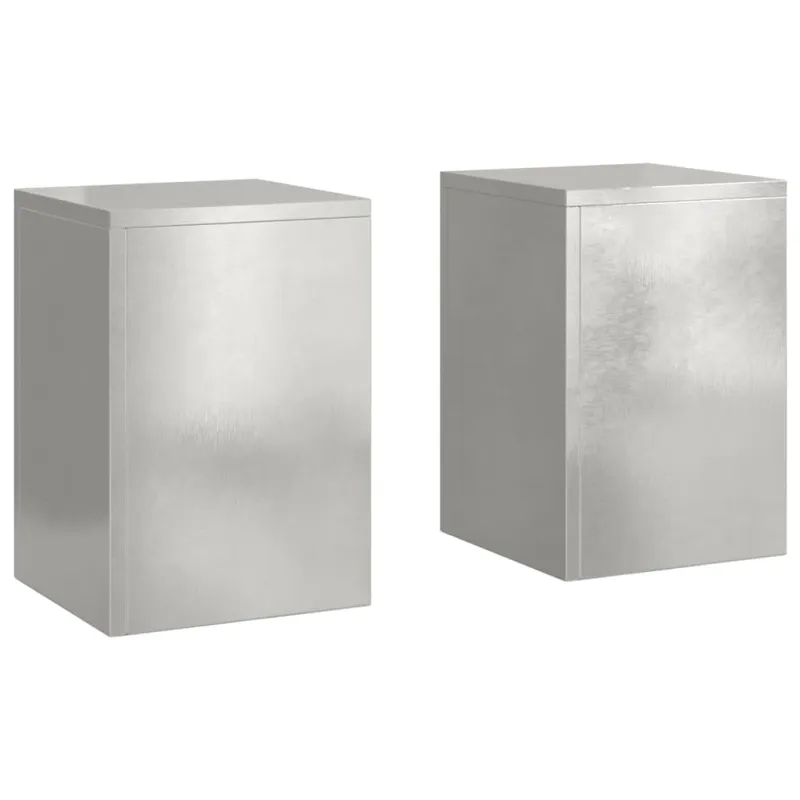 Augalų stovas 2 pcs Sidabro 24 x 24 x 35 cm