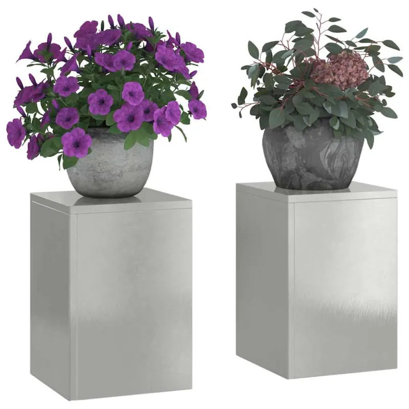 Augalų stovas 2 pcs Sidabro 24 x 24 x 35 cm
